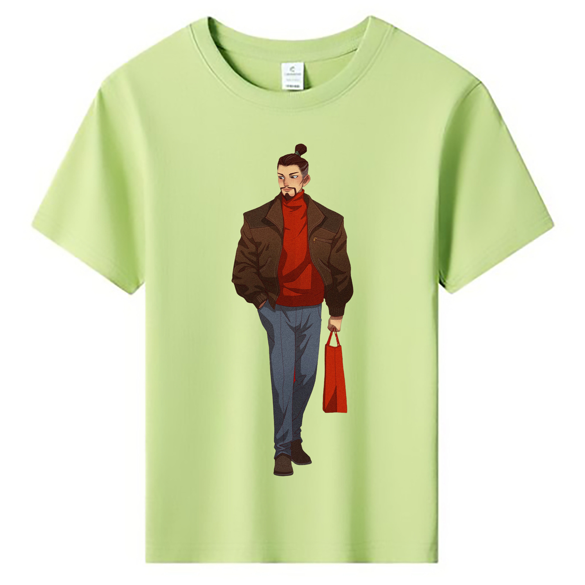 （画像用） Ne Zha 2 ナタ 魔童の大暴れ 綿100％キッズTシャツ（フロントプリント）